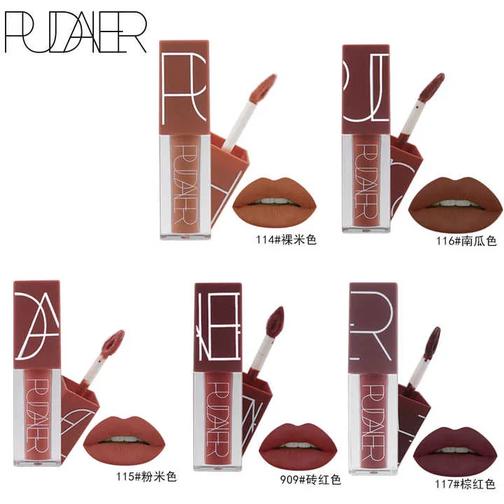 مجموعة أحمر شفاه مطفي من 5 ألوان -  Colors Matte Lipstick