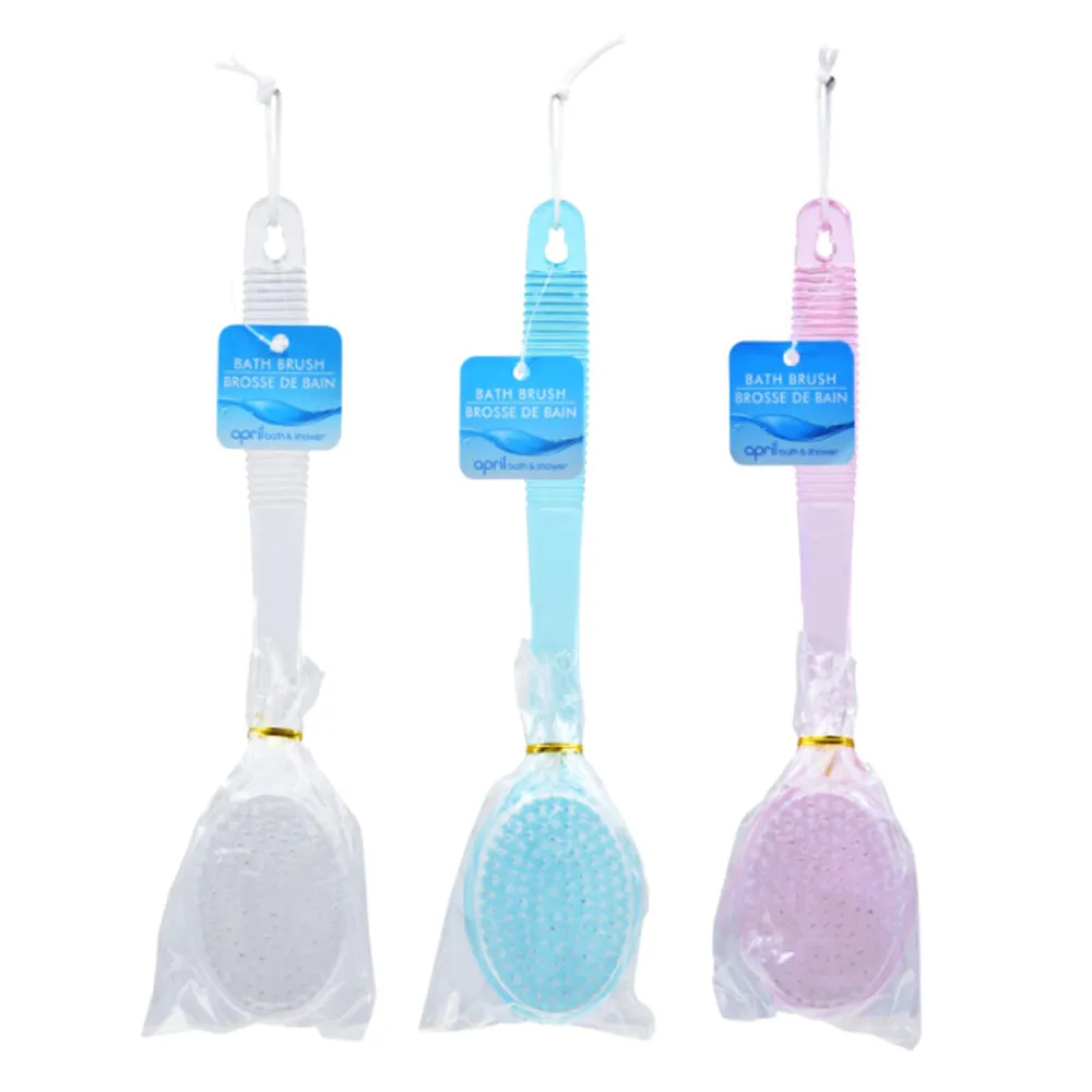 Bath Brush Back Scrub Scrubber Massager Body Shower Back 14" Spa