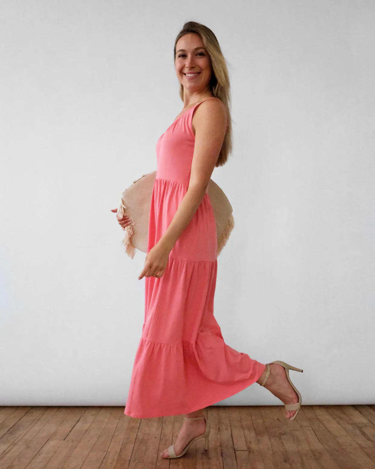 CAROLINA dress Pink Lipstick