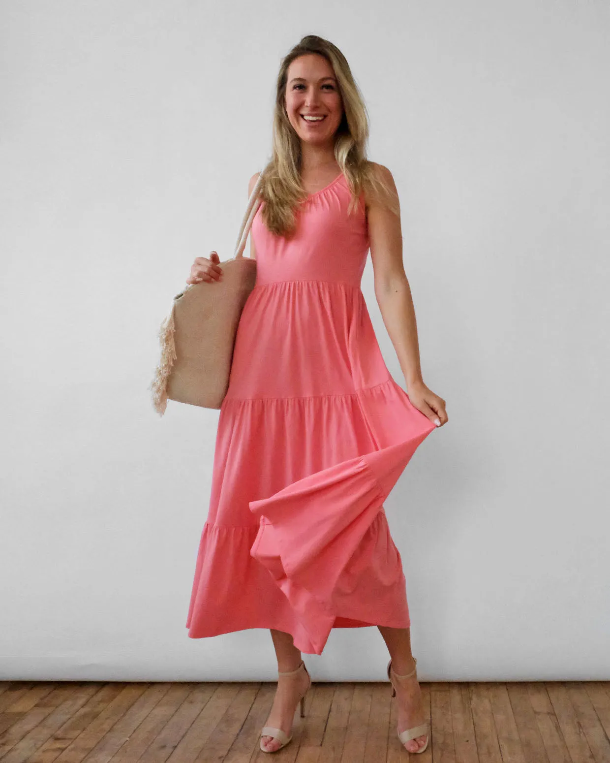 CAROLINA dress Pink Lipstick