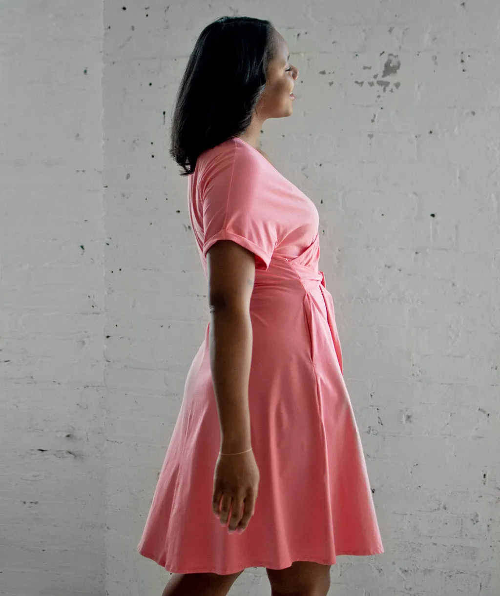 MONROE dress in Pink Lipstick