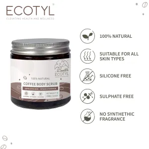 Natural Coffee Body Scrub No Silicones & Mineral Oil