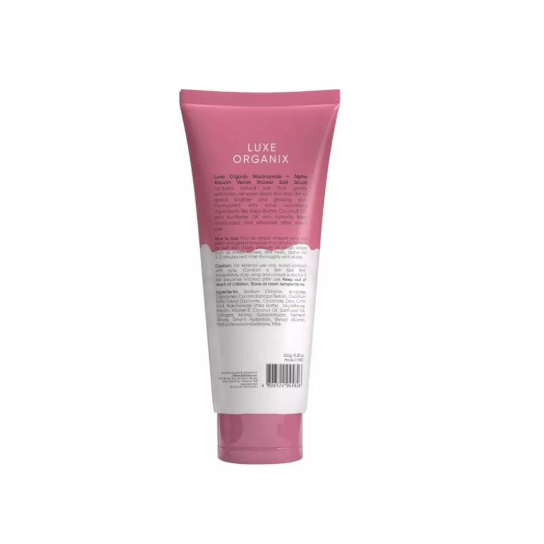 Niacinamide   Alpha Arbutin Velvet Shower Salt Scrub 320g