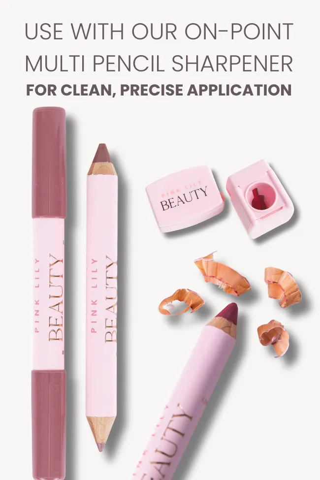 Pink Lily Beauty Double Bloom Dual Lipstick and Lip Liner - Drop Red Gorgeous FINAL SALE