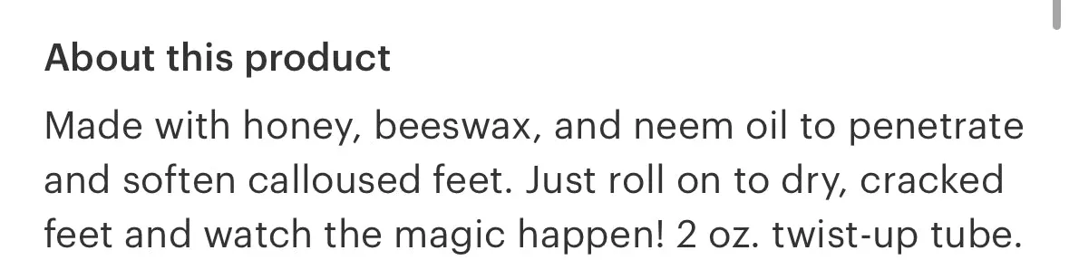 The Naked Bee Foot Balm