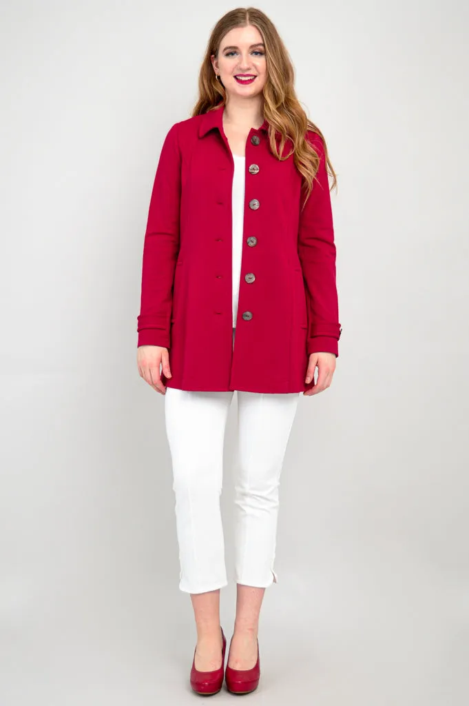 Tulip Jacket, Lipstick, Modal