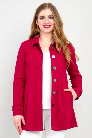 Tulip Jacket, Lipstick, Modal