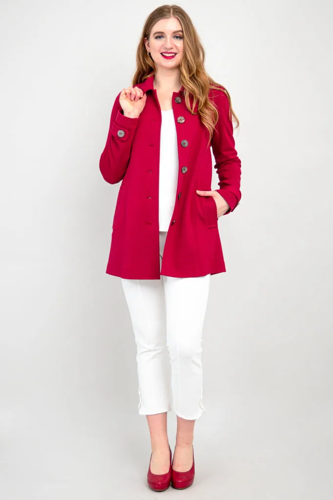 Tulip Jacket, Lipstick, Modal