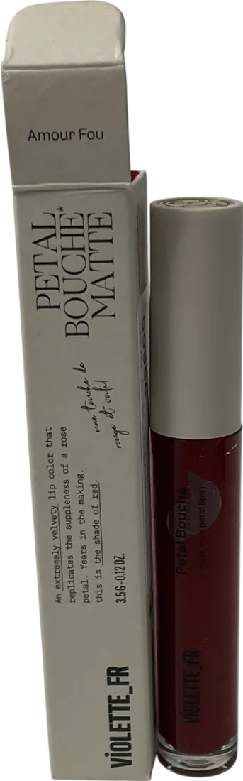 Violette Matte Rose Petal Lipstick Petal Bouche Amour Fou 3.5g